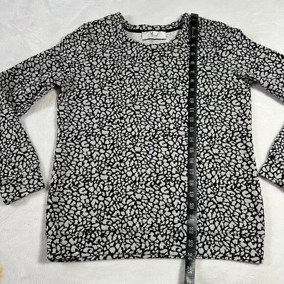 YYigal Crewneck Leopard Sweatshirt Size S Casual Animal Y2K Layers Maximalist - Picture 6 of 6